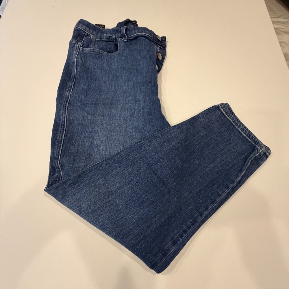 J Brand Heather Redemption High Rise Button Fly Straight Leg Jeans Indigo 31